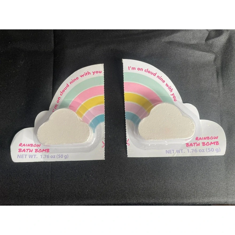 Gertex Rainbow Bath Bomb 2‎ Count Cloud Shape Spa Relaxation